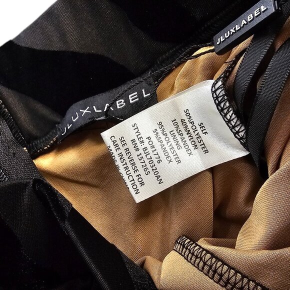 JLUXLABEL Womens High Waisted Wide Leg Zebra Print Velvet Pant, Black, Small - Picture 8 of 8